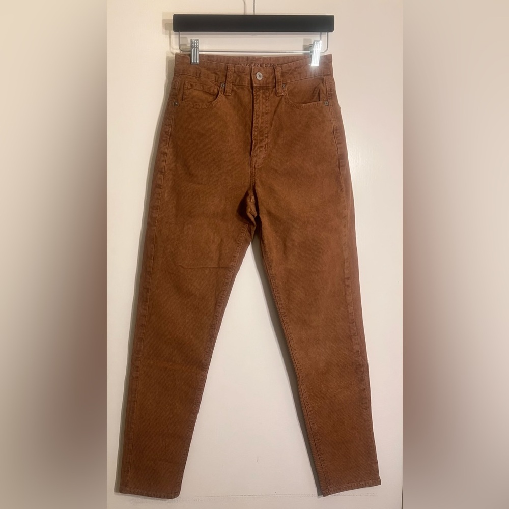 American Eagle Corduroy Mom Jean Brown Pants